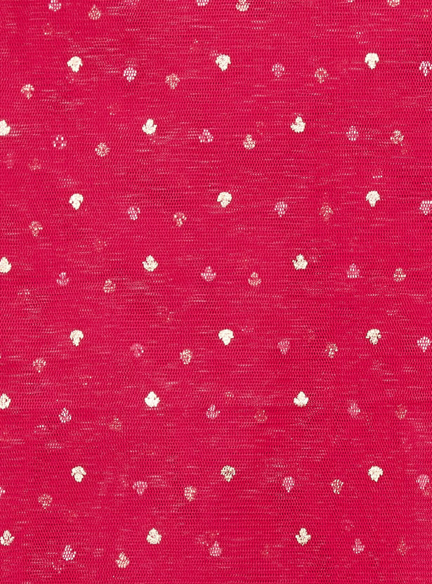SPAN Striped Embroidered Dupatta