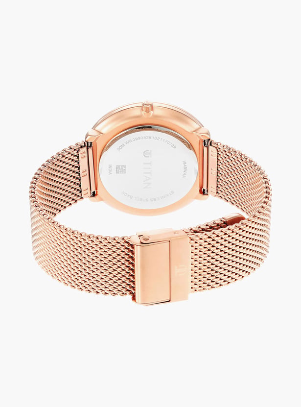 TITAN Black & Gold Analog Watch - NU1849WM01