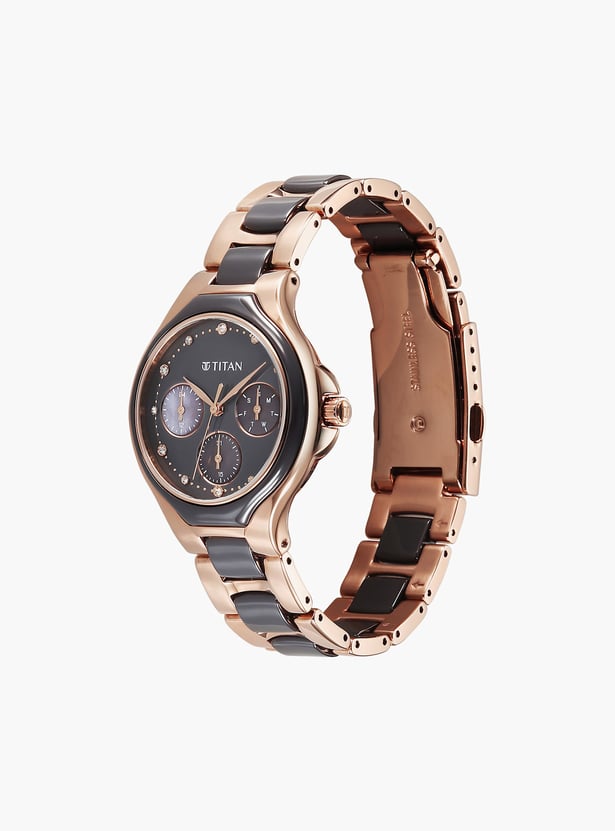TITAN Glamour Embellished Multifunction Watch - NU95325KD02