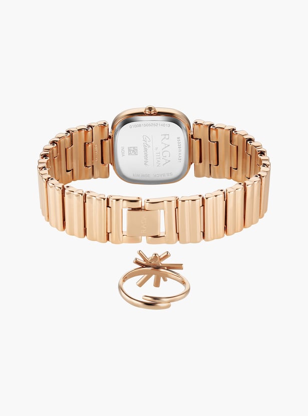TITAN Raga Glimmers Watch with Ring - NU95339WM01F