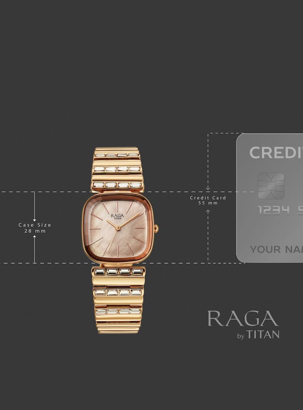 TITAN Raga Glimmers Watch with Ring - NU95339WM01F