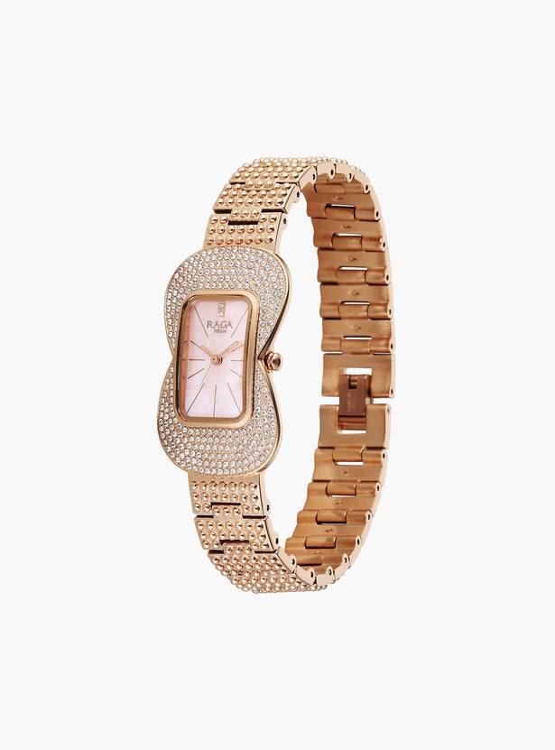 TITAN Raga Glimmers Embellished Watch with Ring - NU95340WM01F