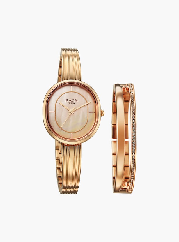 TITAN Raga Contempore Analog Watch with Bracelet - NU2776WM01F