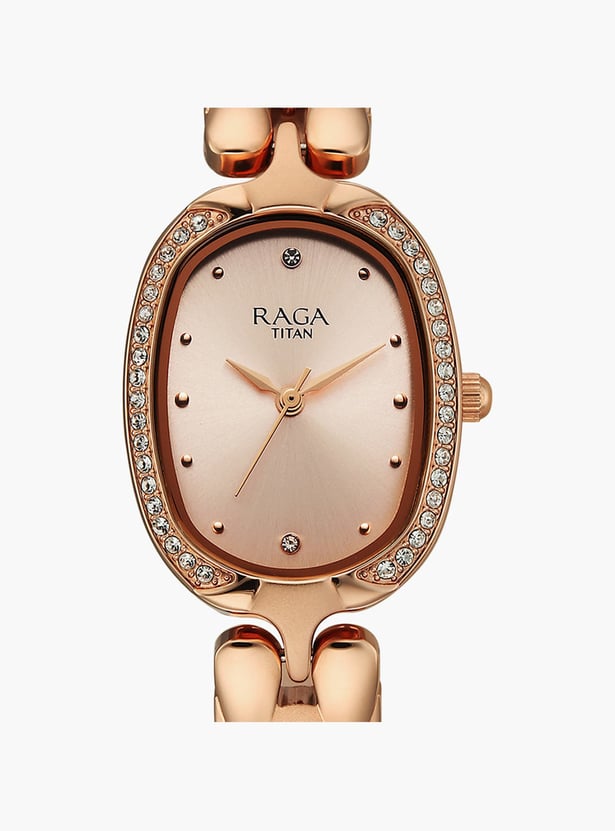 TITAN Raga Showstopper Embellished Analog Watch - NU95347WM01