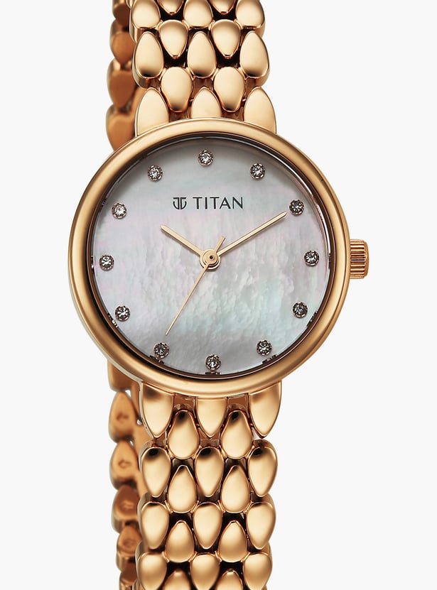 TITAN Ladies Purple Glamour Phase V Watch - NU95374WM01