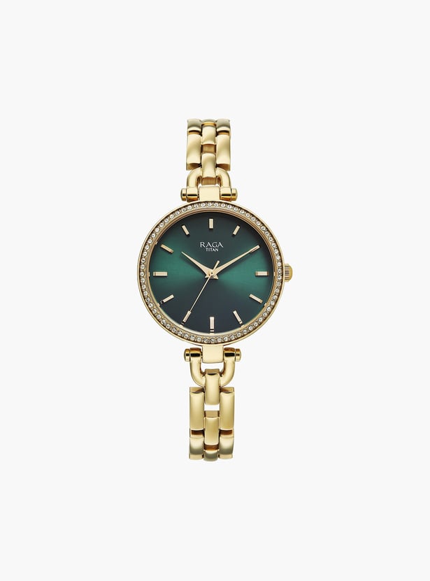 TITAN Raga Showstopper Embellished Analog Watch - NU95345YM01