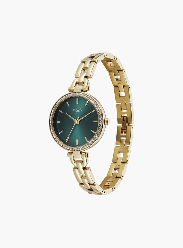 TITAN Raga Showstopper Embellished Analog Watch - NU95345YM01