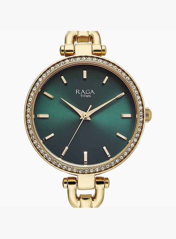TITAN Raga Showstopper Embellished Analog Watch - NU95345YM01