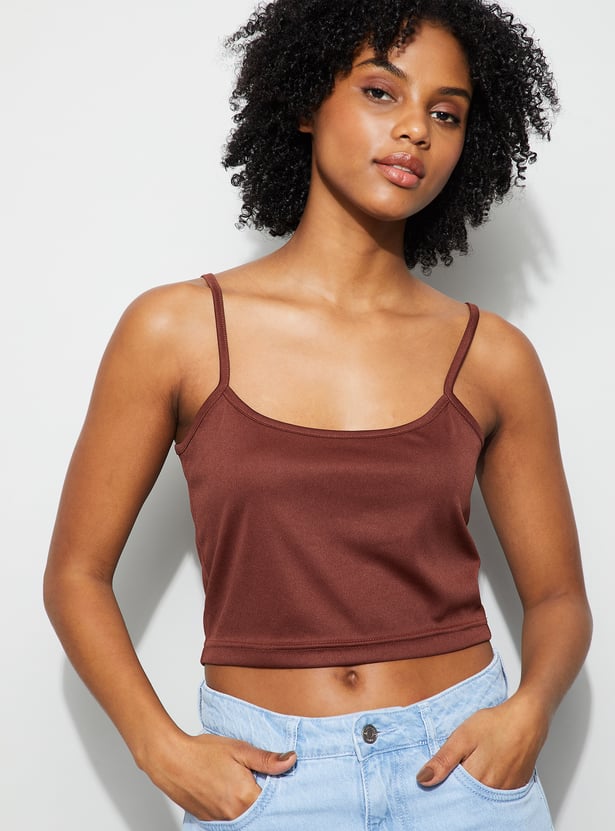 GINGER Crochet Crop Top with Camisole