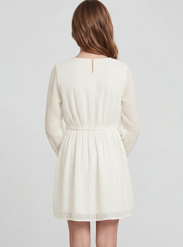FAME FOREVER Girls Embellished Ruffle Dress