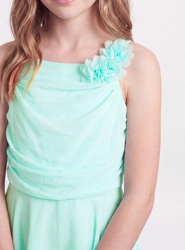 FAME FOREVER Girls Floral Accent Dress