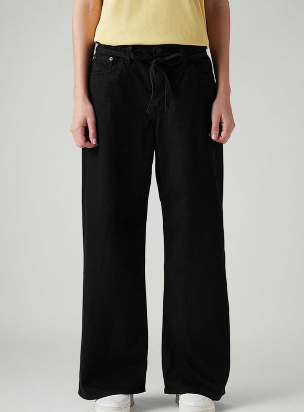 LEVI'S Solid Wide Leg Jeans