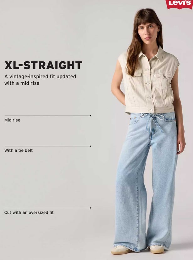 LEVI'S Solid Wide Leg Jeans