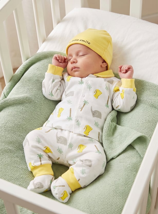 FAME FOREVER Boys Animal Print Infant Basic Sets