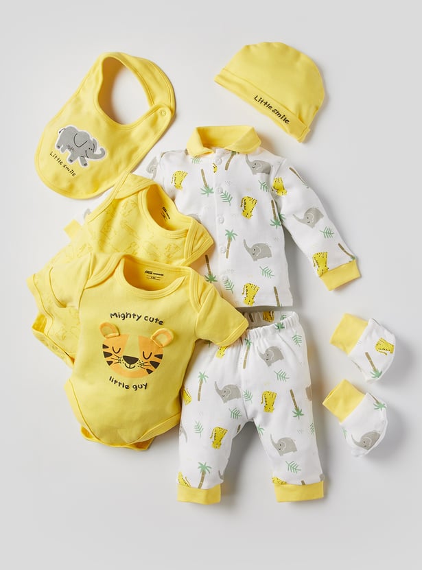 FAME FOREVER Boys Animal Print Infant Basic Sets