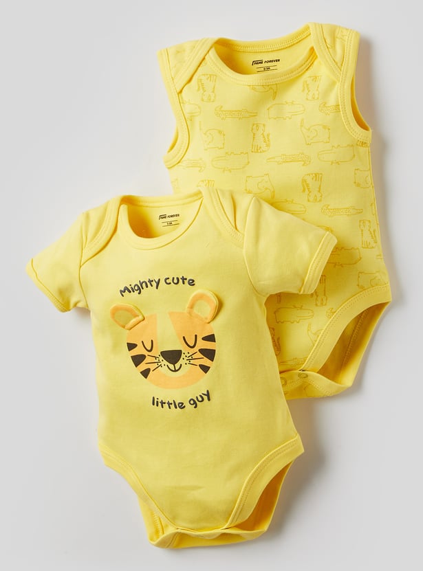 FAME FOREVER Boys Animal Print Infant Basic Sets