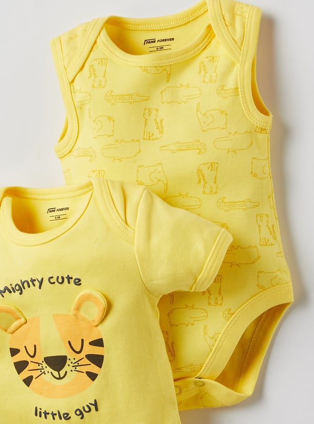 FAME FOREVER Boys Animal Print Infant Basic Sets