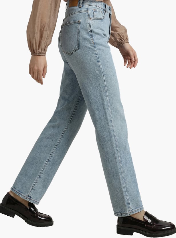 VERO MODA Solid Straight Fit Jeans