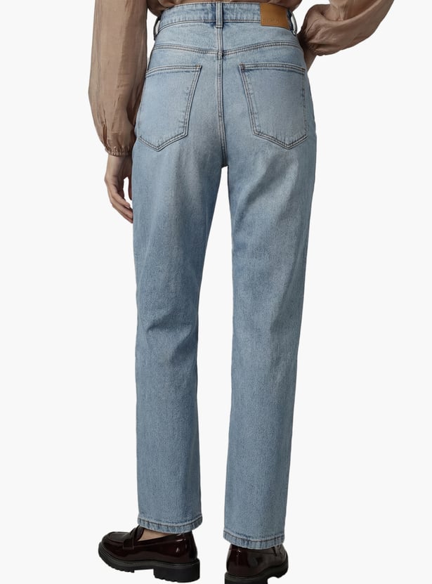 VERO MODA Solid Straight Fit Jeans