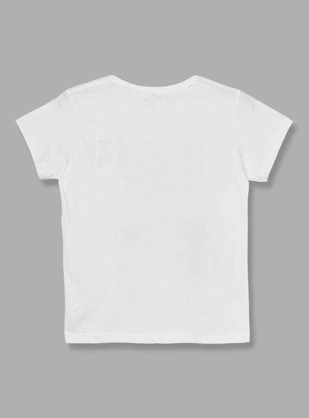 FAME FOREVER Girls Graphic Print T-shirt
