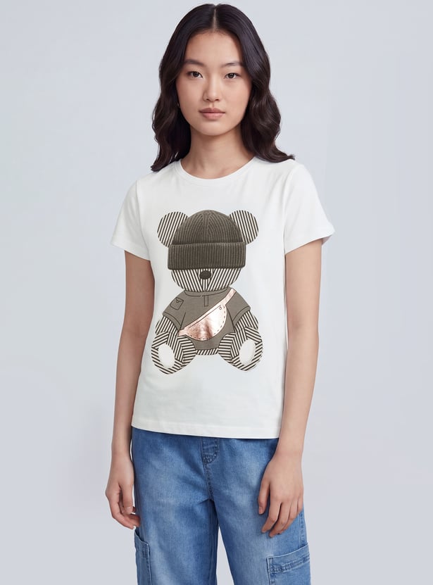 FAME FOREVER Girls Graphic Print T-shirt