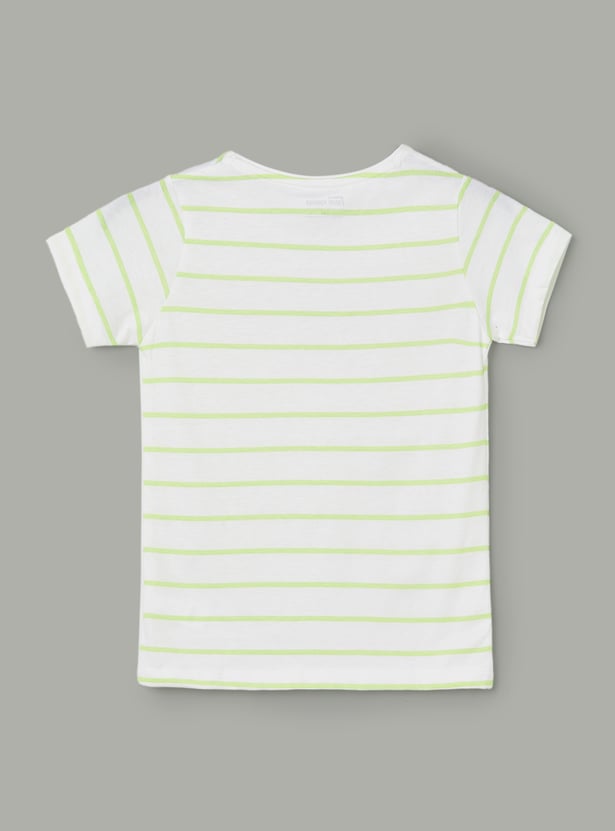 FAME FOREVER Girls Striped T-shirt