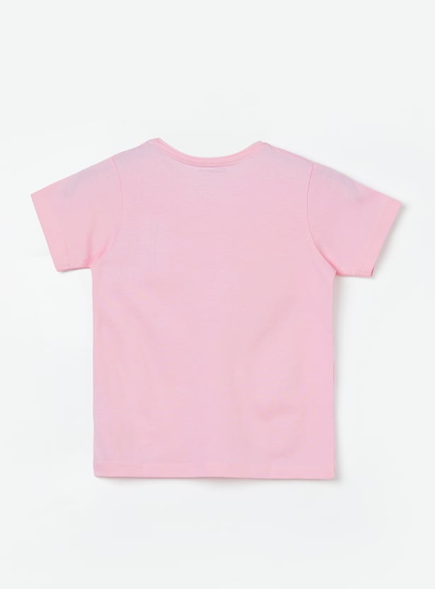 FAME FOREVER Girls Graphic Print T-shirt