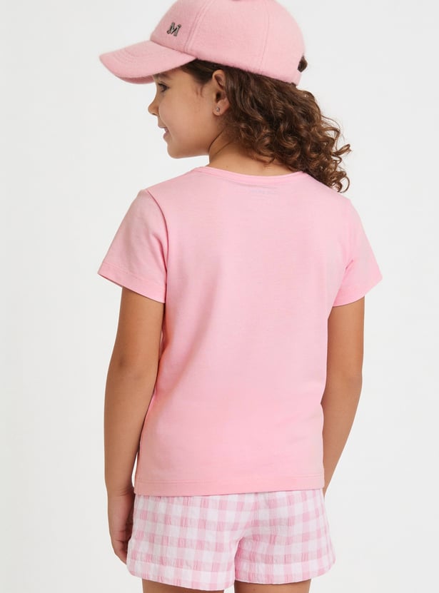 FAME FOREVER Girls Graphic Print T-shirt