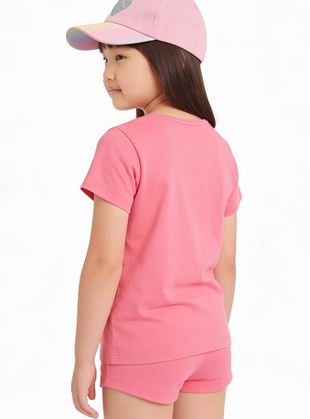 FAME FOREVER Girls Graphic Print T-shirt