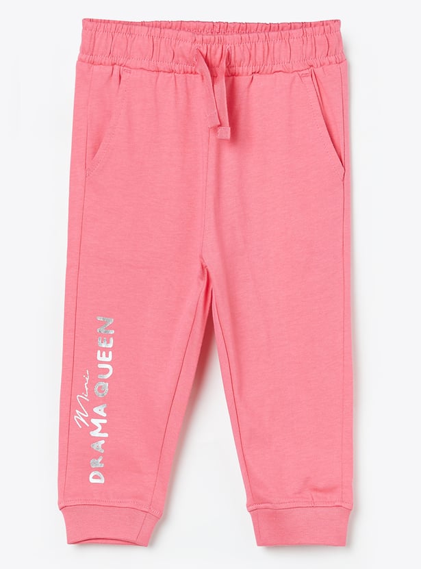 FAME FOREVER Girls Graphic Print Track Pants