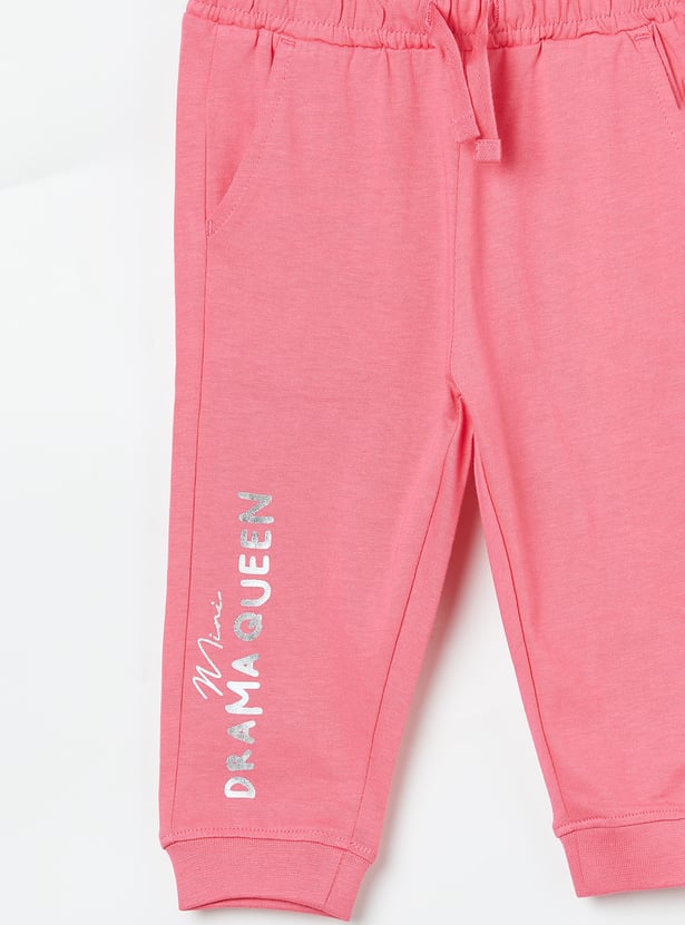 FAME FOREVER Girls Graphic Print Track Pants