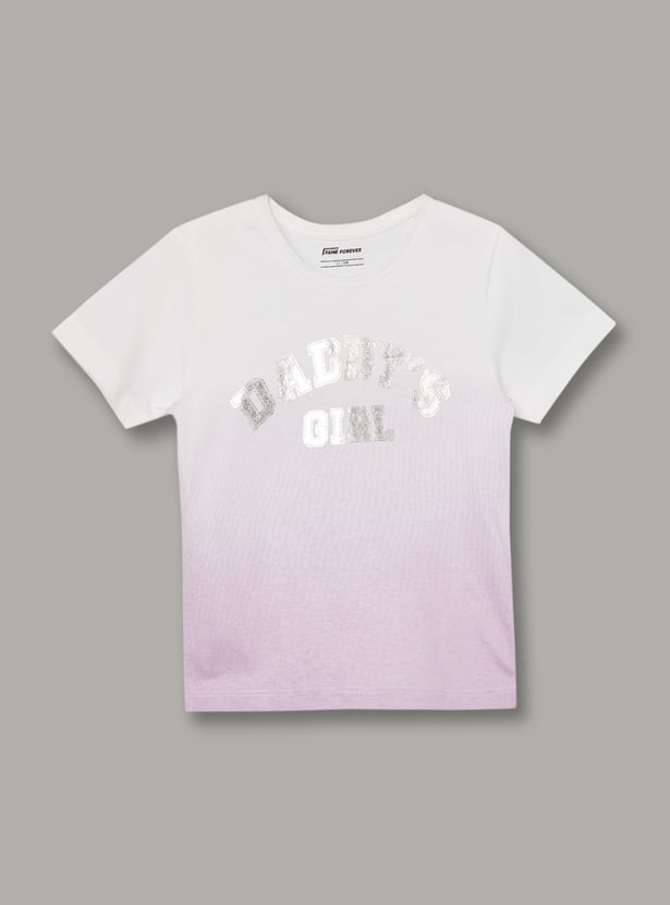 FAME FOREVER Girls Graphic Print T-shirt