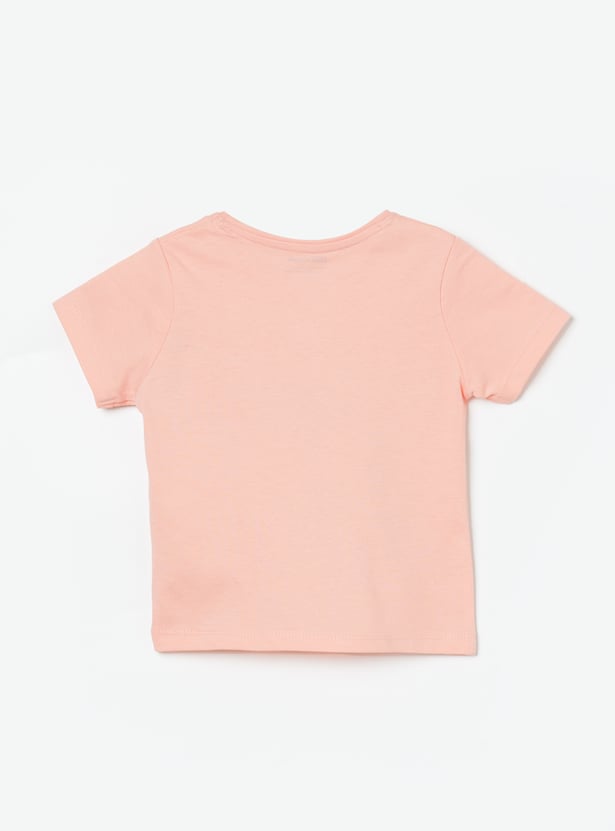 FAME FOREVER Girls Swan Graphic Print T-shirt