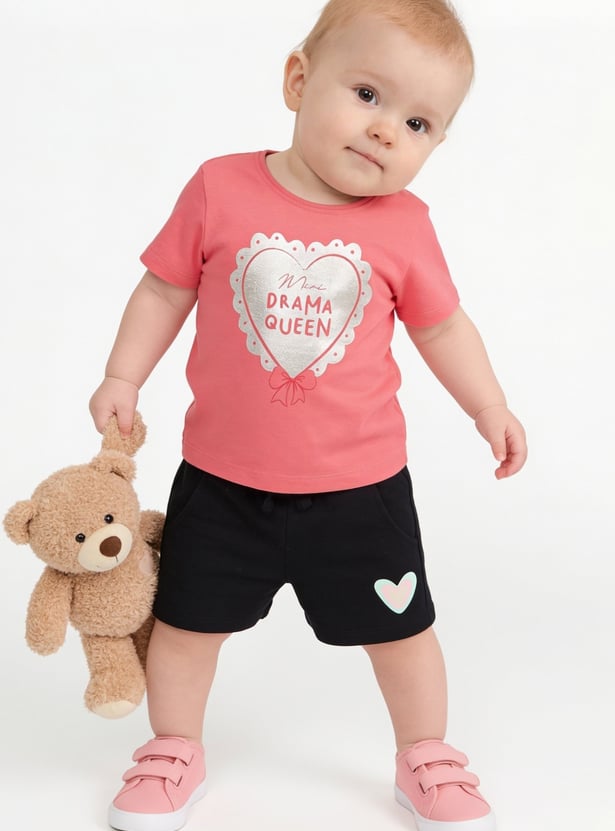 FAME FOREVER Girls Graphic Print T-shirt