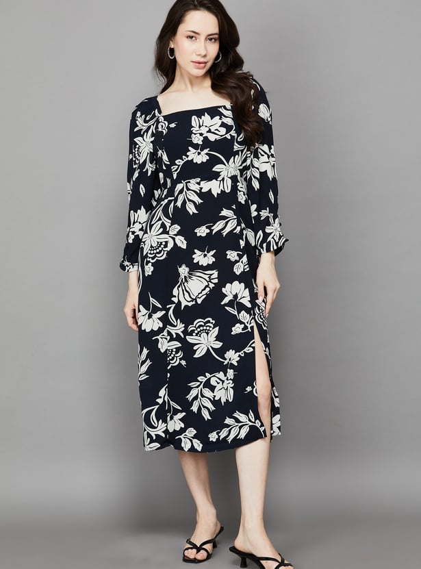VERO MODA Floral Print A-Line Dress