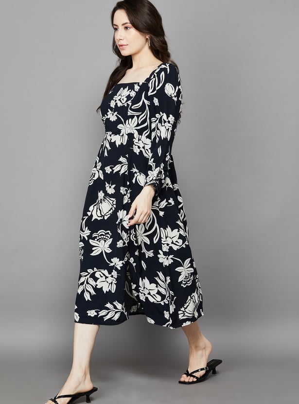 VERO MODA Floral Print A-Line Dress