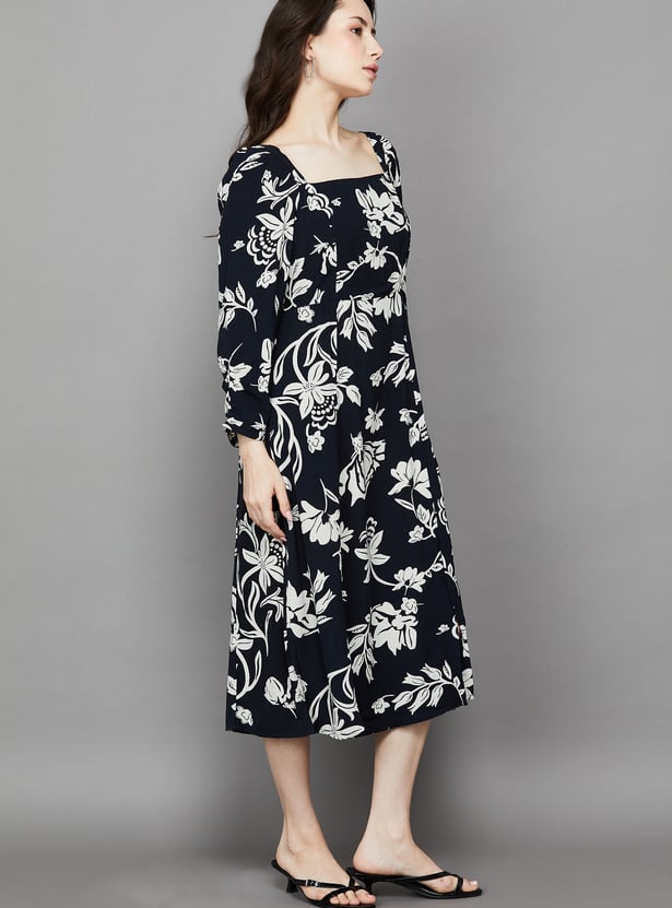 VERO MODA Floral Print A-Line Dress