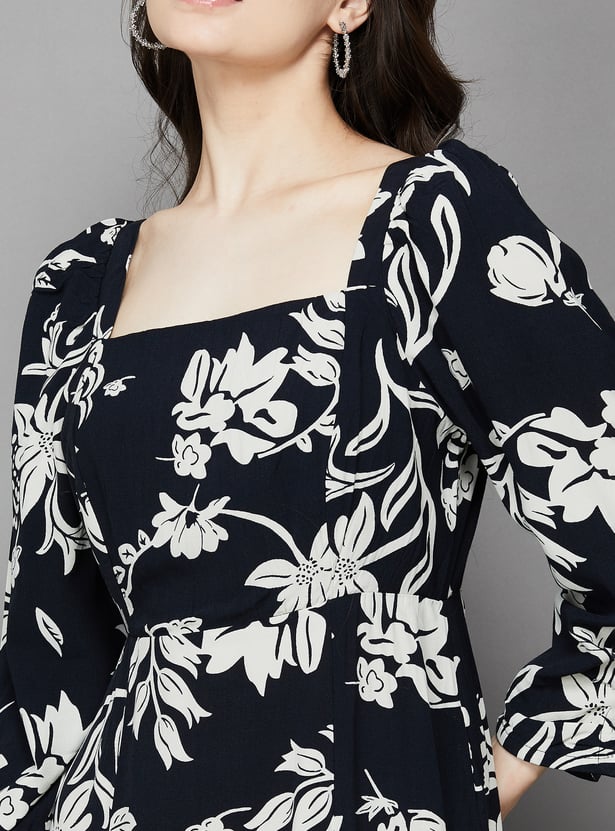 VERO MODA Floral Print A-Line Dress
