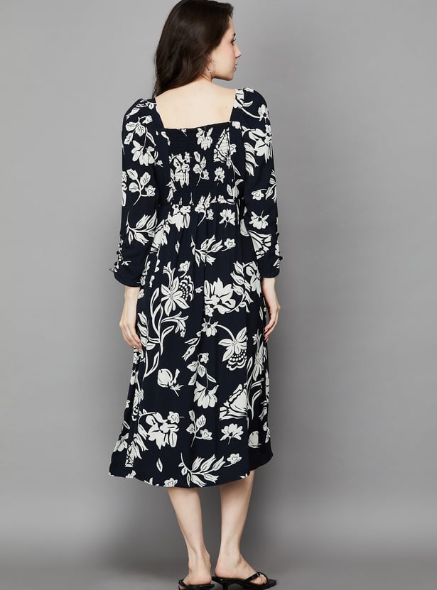 VERO MODA Floral Print A-Line Dress