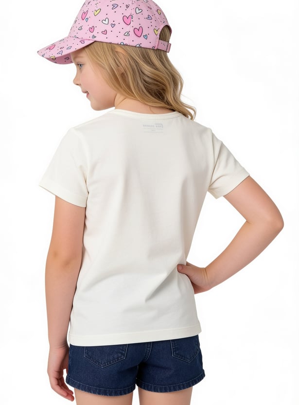 FAME FOREVER Girls Graphic Print T-shirt