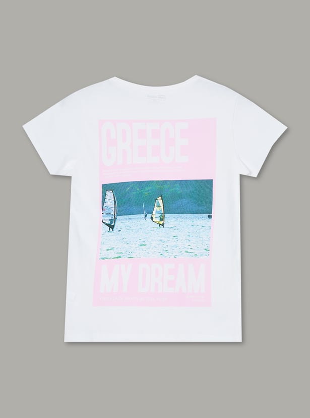 FAME FOREVER Girls Graphic Print T-shirt