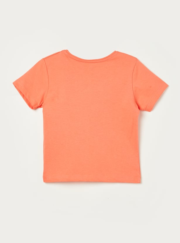 FAME FOREVER Girls Bunny Graphic Print T-shirt