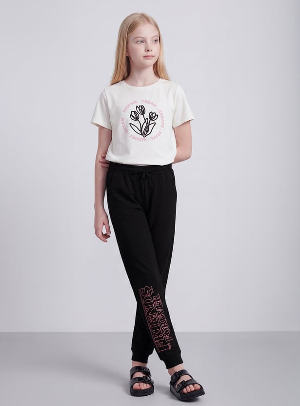 FAME FOREVER Girls Printed Joggers