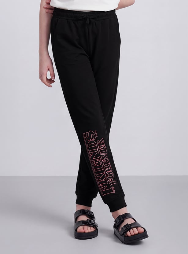 FAME FOREVER Girls Printed Joggers