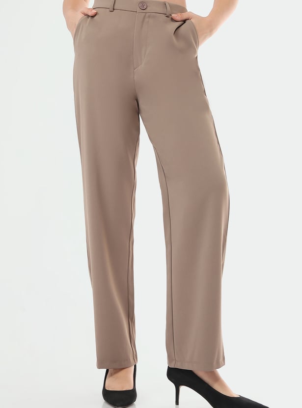 KRAUS Solid Flat Front Trousers