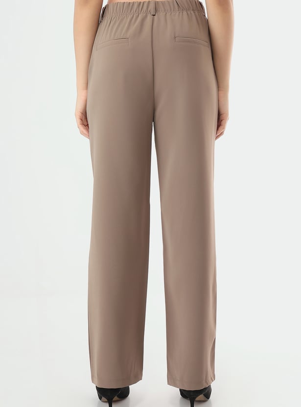 KRAUS Solid Flat Front Trousers