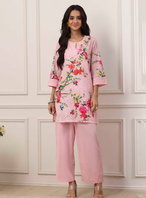 BIBA Floral Print Kurti Set