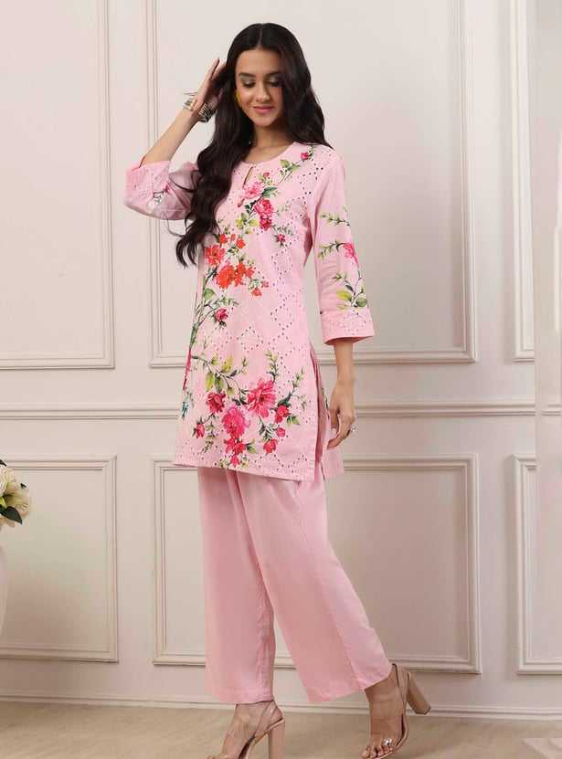 BIBA Floral Print Kurti Set