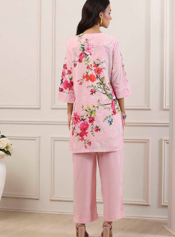 BIBA Floral Print Kurti Set