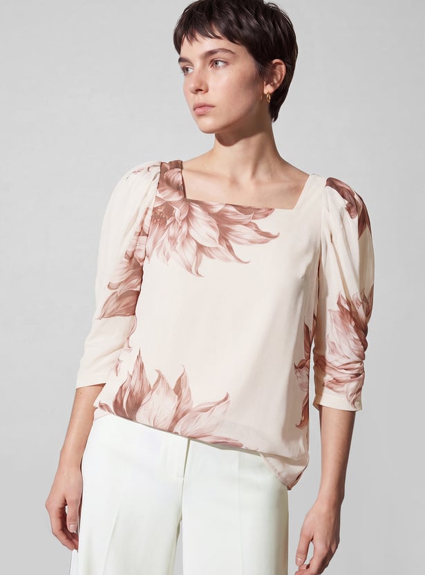 CODE Floral Print Top